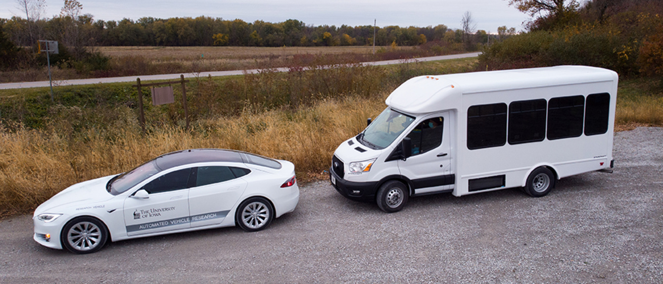Tesla and Ford Transit, UI automated vehicles